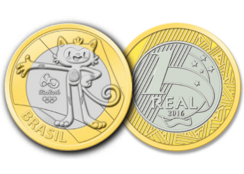 Fique de olho! Moedas de 1 real das Olimpíadas valem pequenas fortunas